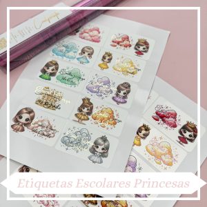 Etiquetas Escolares Princesas