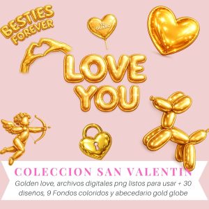 Colección San Valentín Globe Love Gold